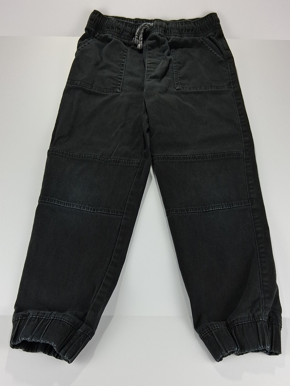 Boys Jumping Beans Joggers Size 7 Slim Fit Pants Black Elastic Drawstring Pocket